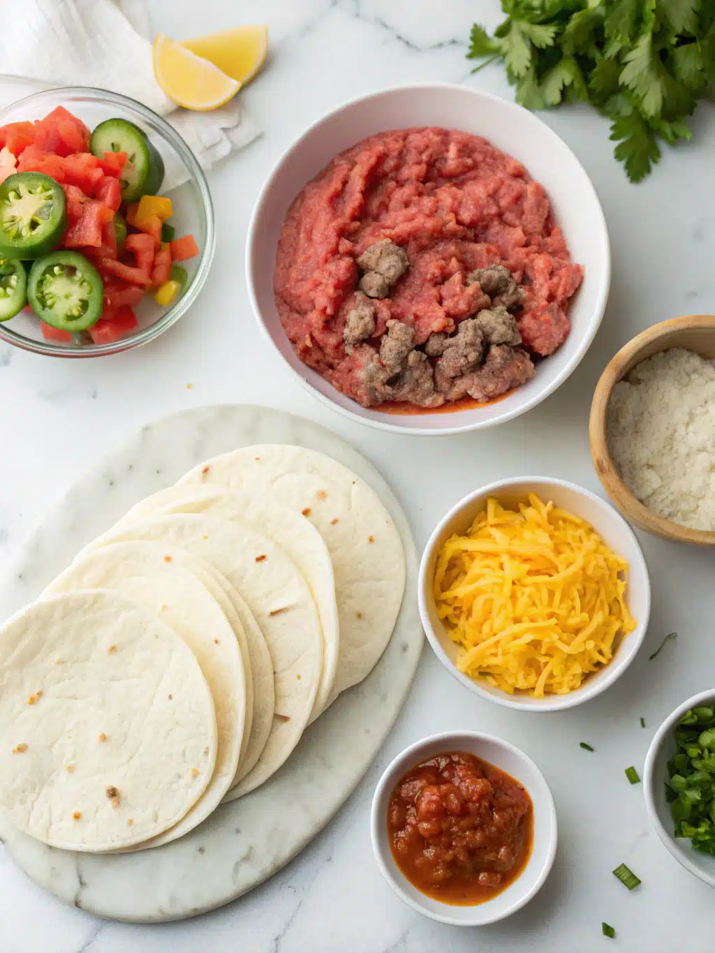 Easy Ground Beef Quesadillas 2 easy ground beef quesadillas ingredients