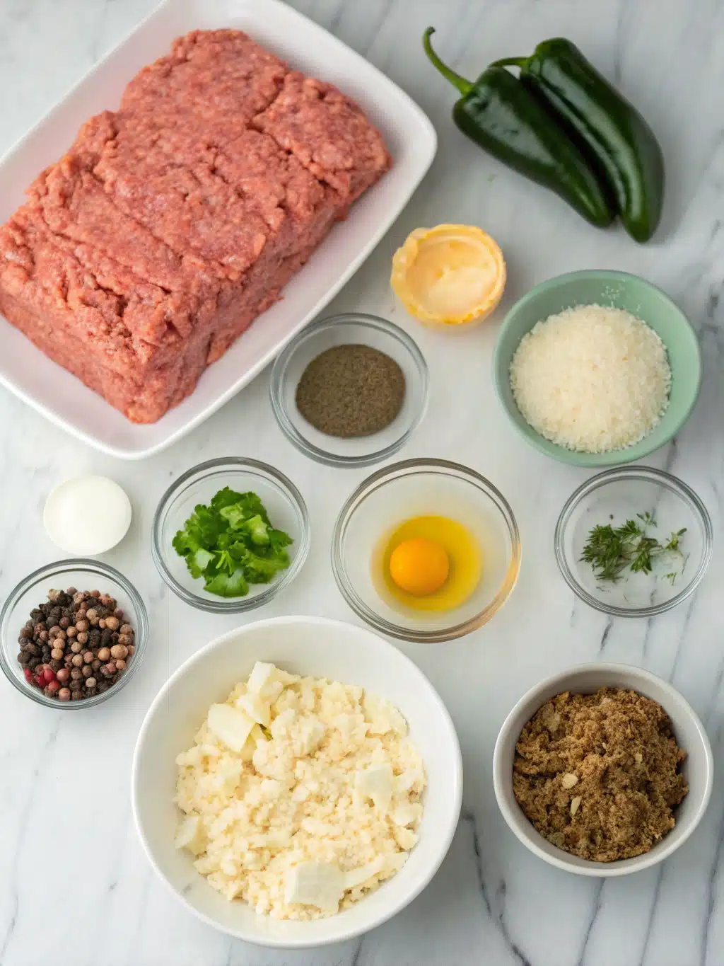 Jalapeño Cheddar Meatloaf 2 jalapeno cheddar meatloaf ingredients