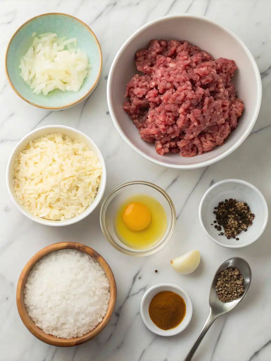 Korean Ground Beef & Rice Bowl 2 korean ground beef rice bowl ingredients