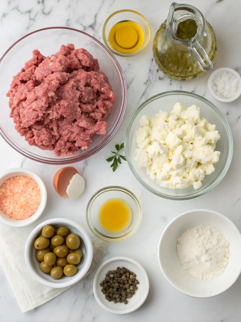 Mediterranean Meatloaf with Feta and Olives 2 mediterranean meatloaf with feta and olives ingredients