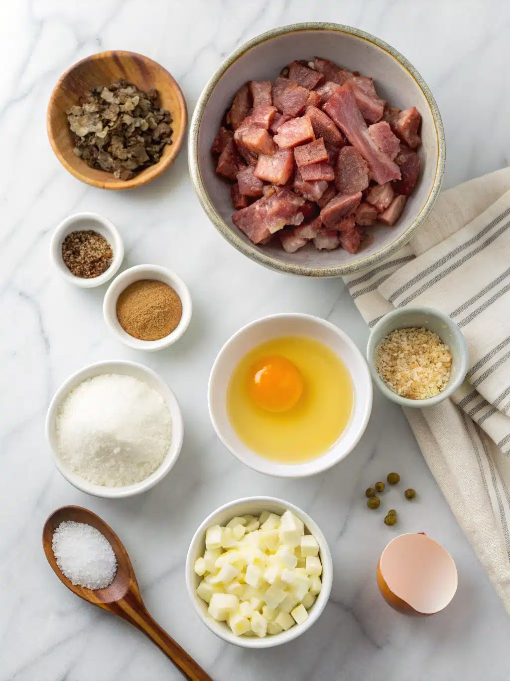 Overnight Bacon & Egg Breakfast Bake 2 overnight bacon egg breakfast bake ingredients