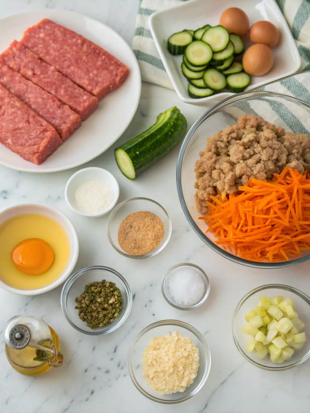 Veggie-Packed Meatloaf with Zucchini and Carrots 2 veggie packed meatloaf with zucchini and carrots ingredients