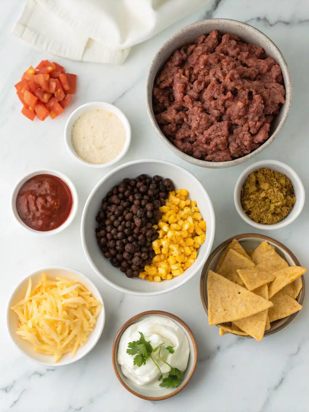 20-Minute Ground Beef Nacho Skillet 2 20 minute ground beef nacho skillet ingredients