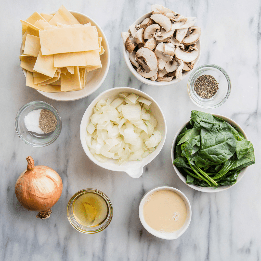 One-Pot Vegetarian Alfredo Lasagna Soup 2 One-Pot Vegetarian Alfredo Lasagna Soup Ingredients