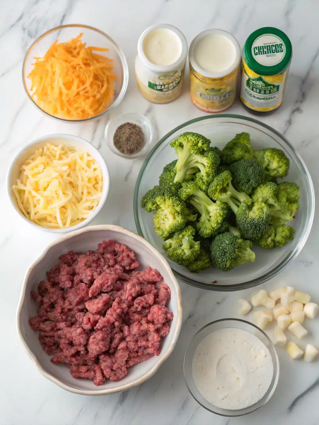 Cheesy Ground Beef Broccoli Casserole 2 cheesy ground beef broccoli casserole ingredients