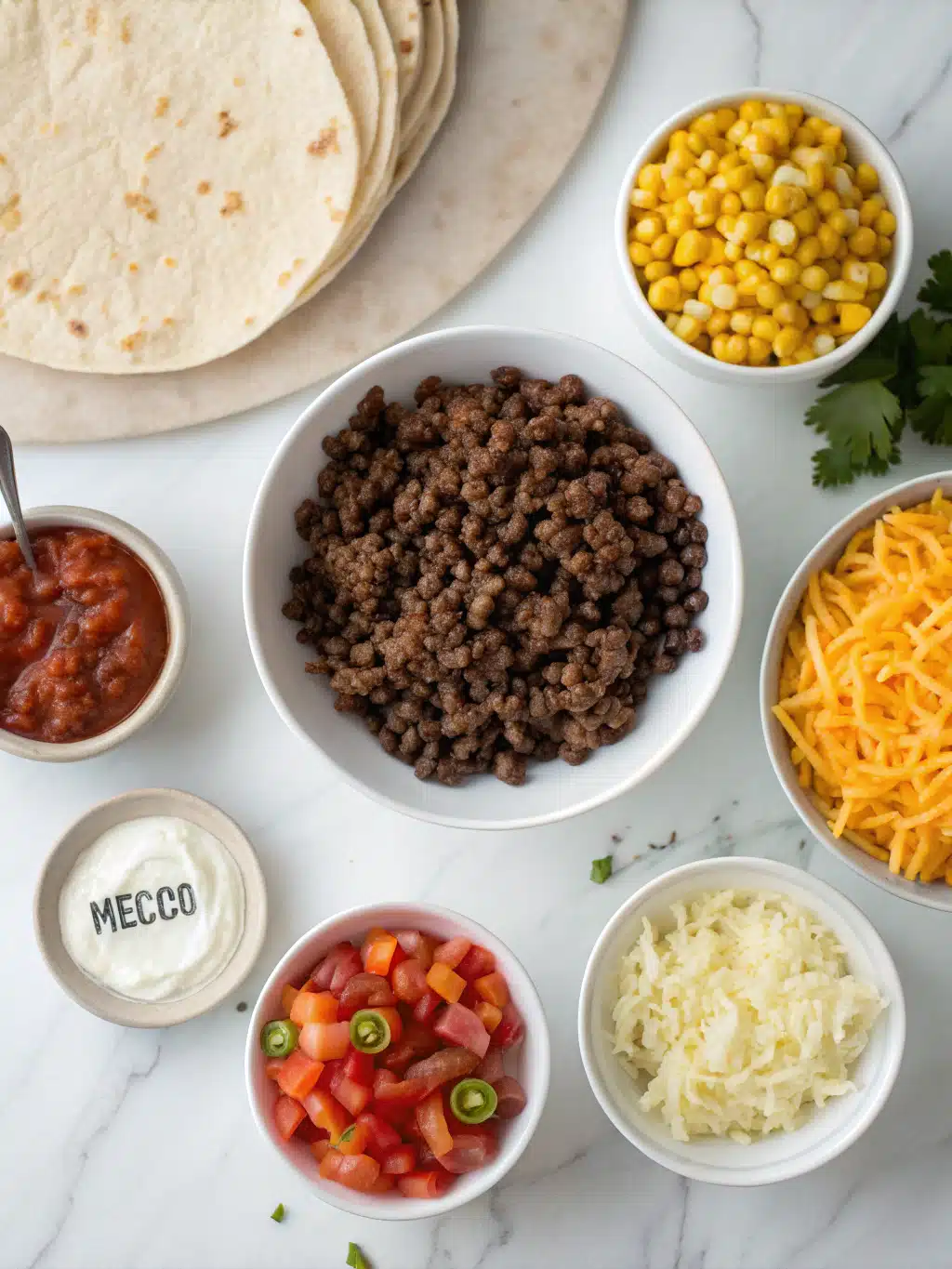 Ground Beef Burrito Bake 2 ground beef burrito bake ingredients