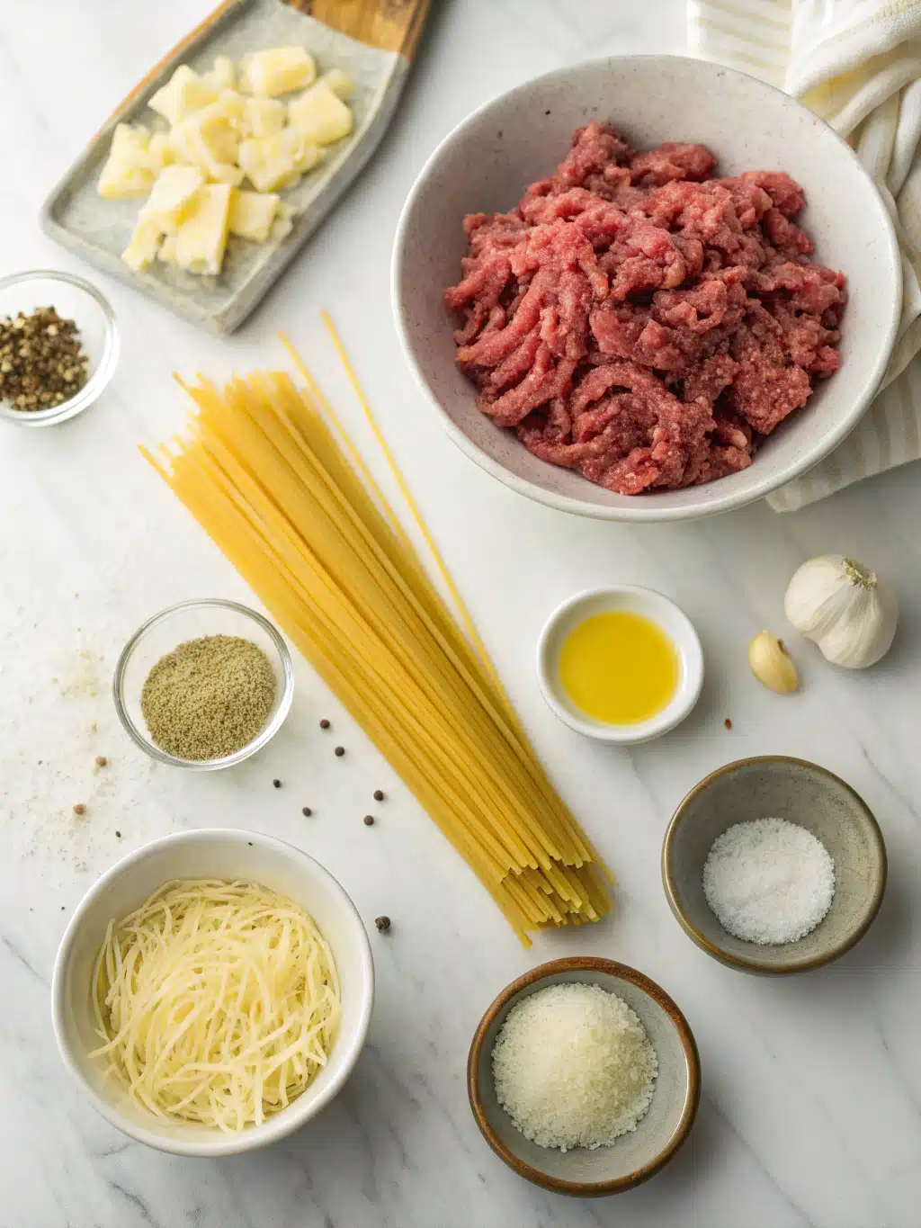 Ground Beef Garlic Butter Spaghetti 2 ground beef garlic butter spaghetti ingredients