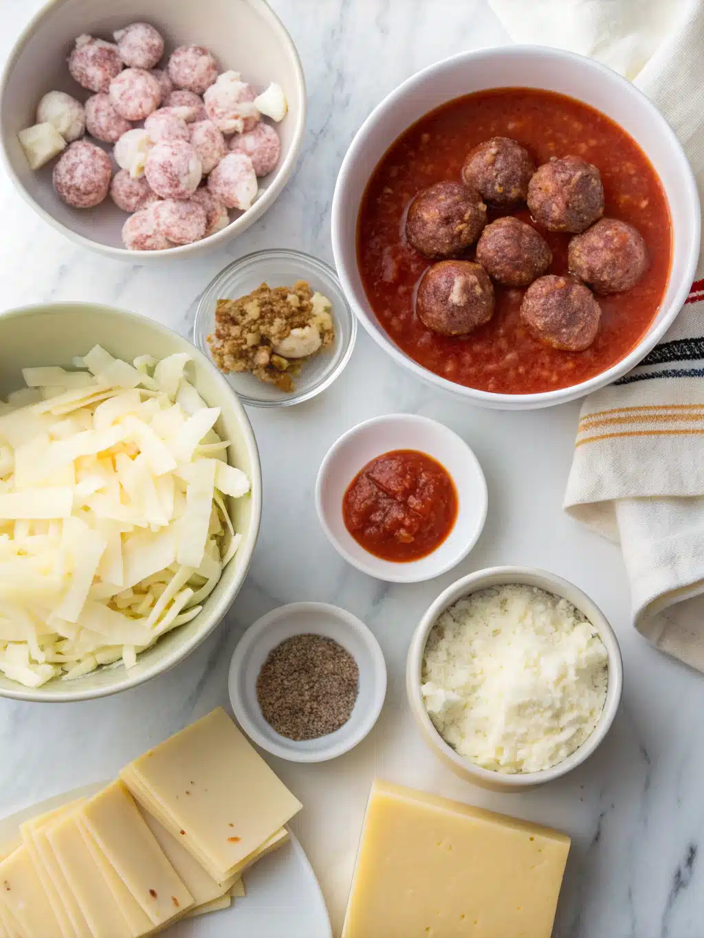 One-Pot Cheesy Meatball Lasagna Soup 2 one pot cheesy meatball lasagna soup ingredients