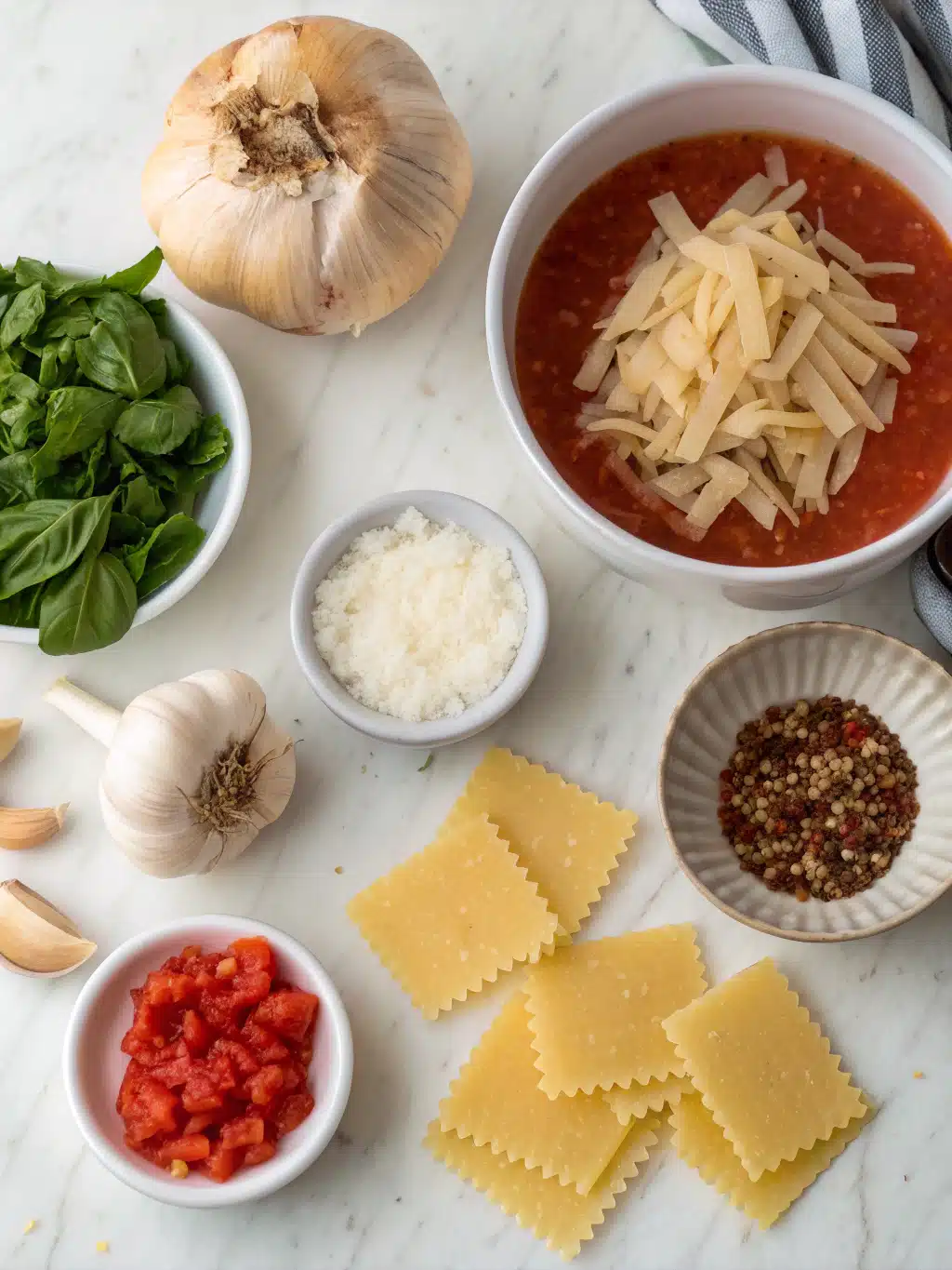 One-Pot Roasted Garlic Lasagna Soup 2 one pot roasted garlic lasagna soup ingredients