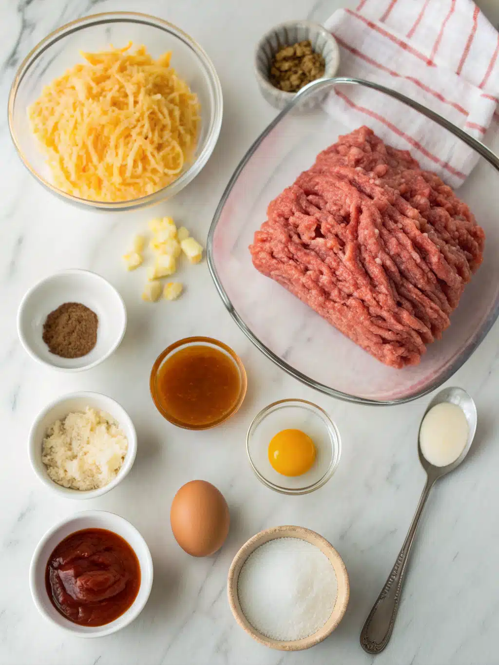 Barbecue Cheddar Meatloaf 2 barbecue cheddar meatloaf ingredients