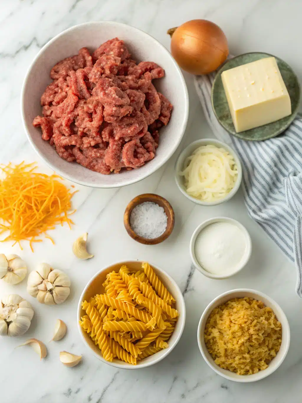 Cheesy Beef Ranch Casserole 2 cheesy beef ranch casserole ingredients