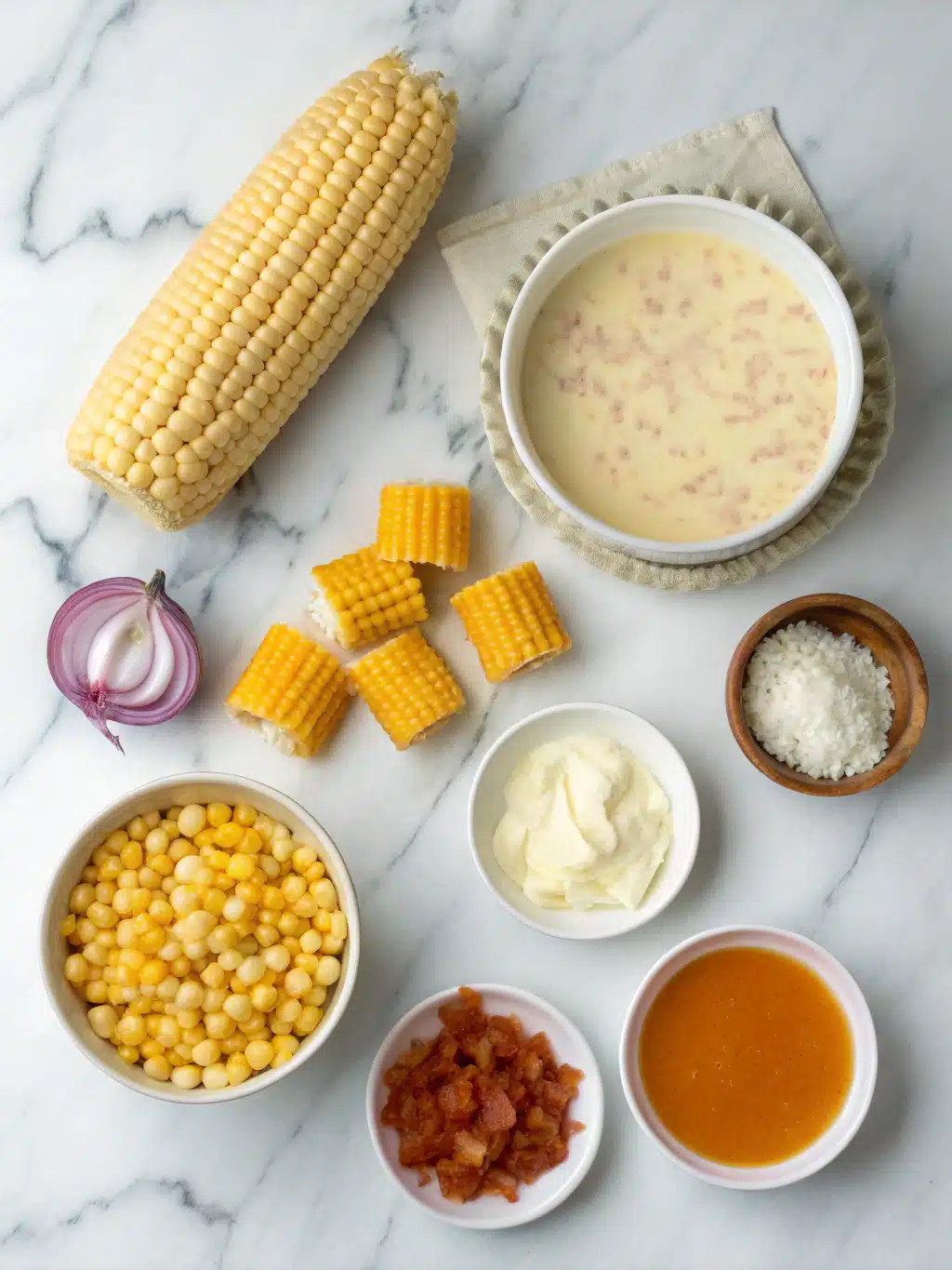 Creamy Roasted Corn Lasagna Soup 2 creamy roasted corn lasagna soup ingredients 1
