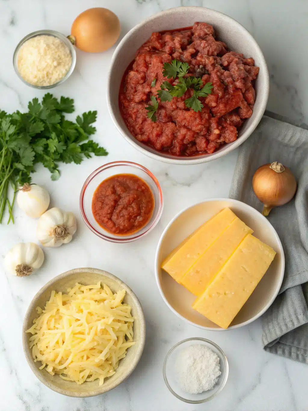 Ground Beef Cheddar Polenta Bake 2 ground beef cheddar polenta bake ingredients