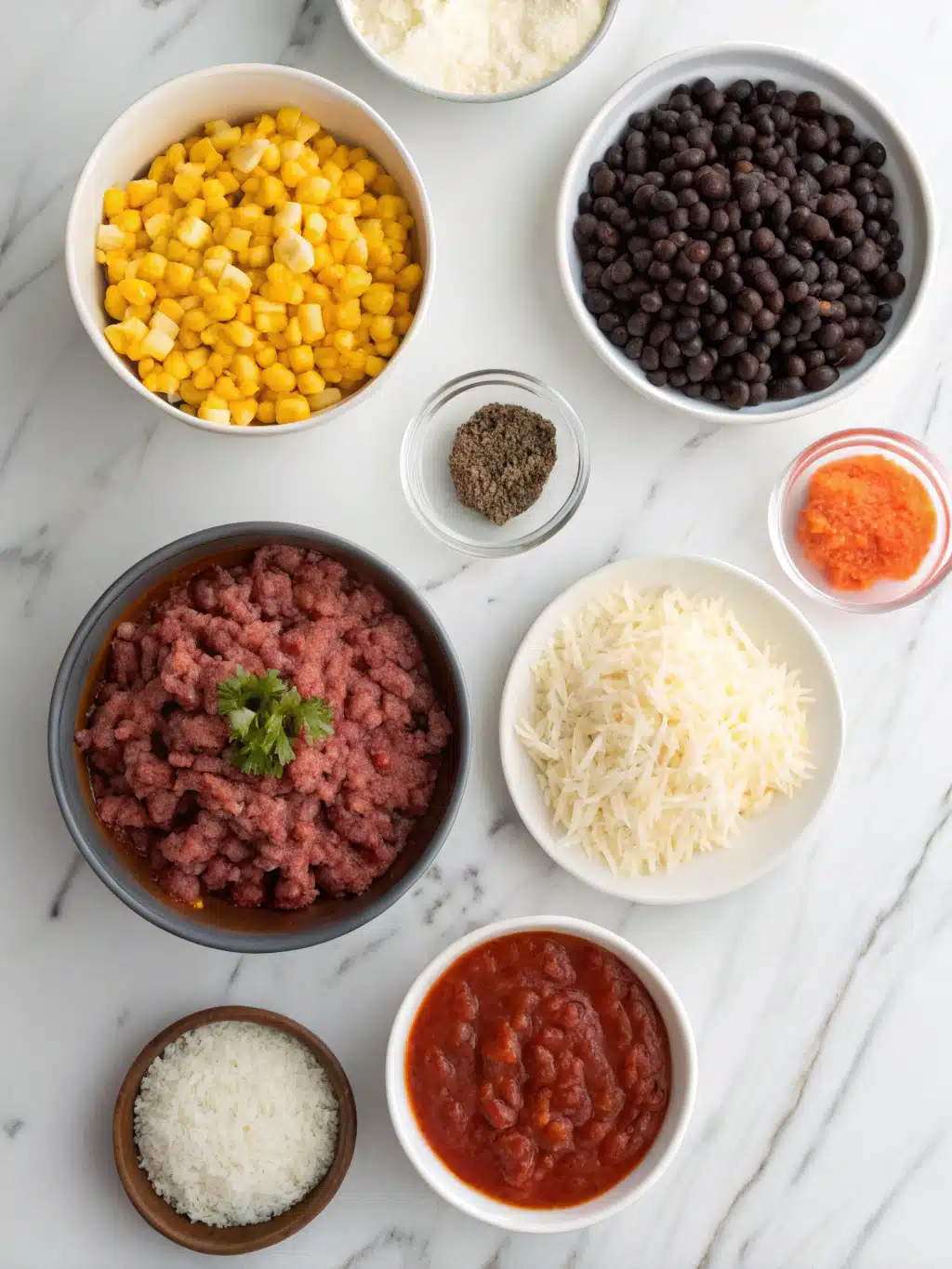 Ground Beef Enchilada Rice Skillet 2 ground beef enchilada rice skillet ingredients