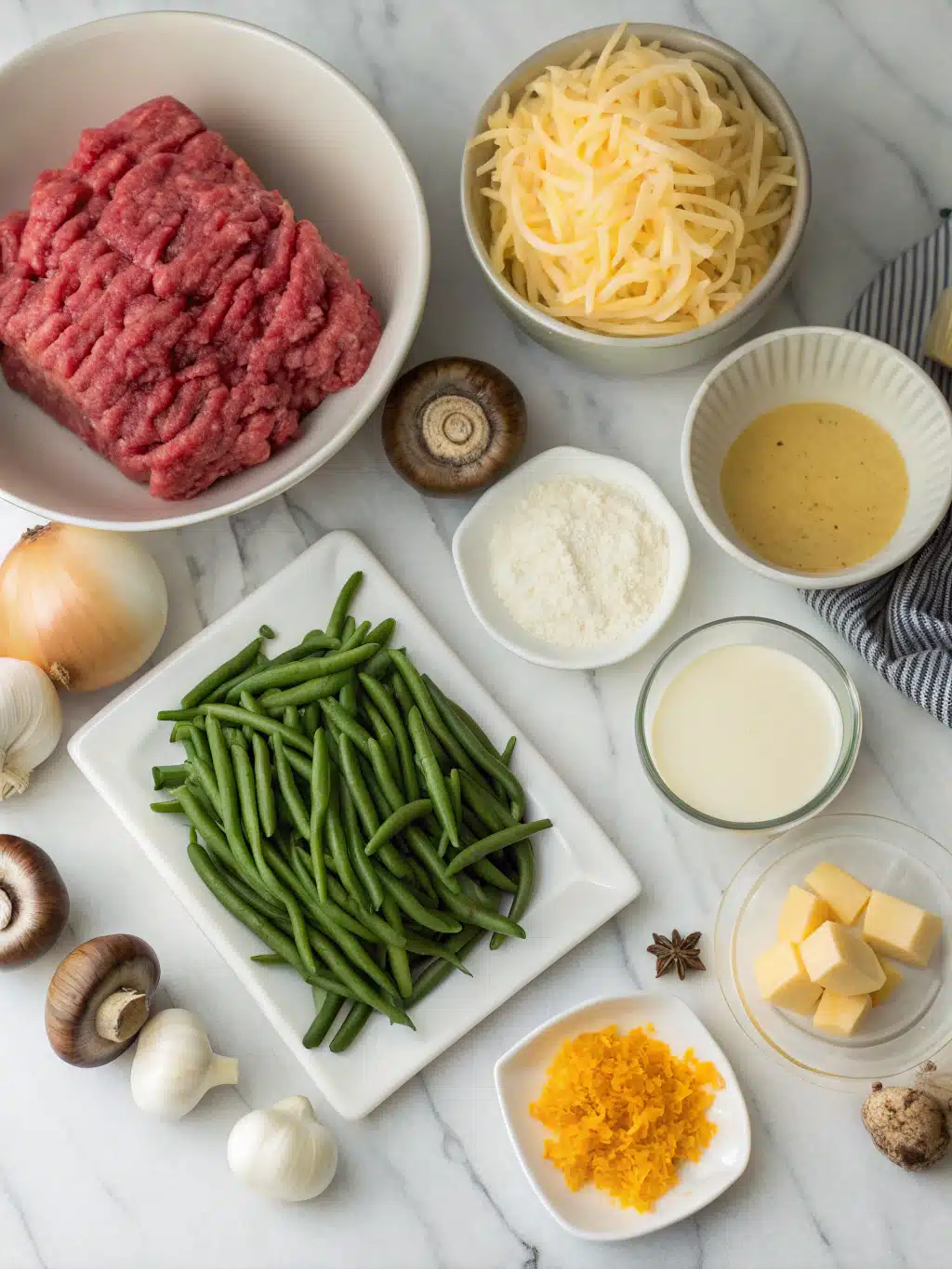 Ground Beef Green Bean Casserole 2 ground beef green bean casserole ingredients 1