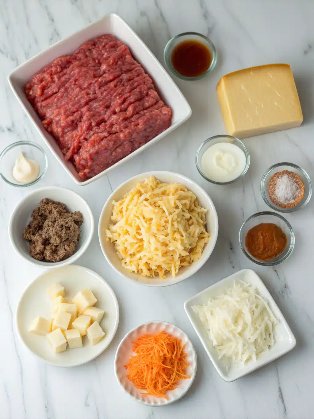 Ground Beef Hash Brown Bake 2 ground beef hash brown bake ingredients 1