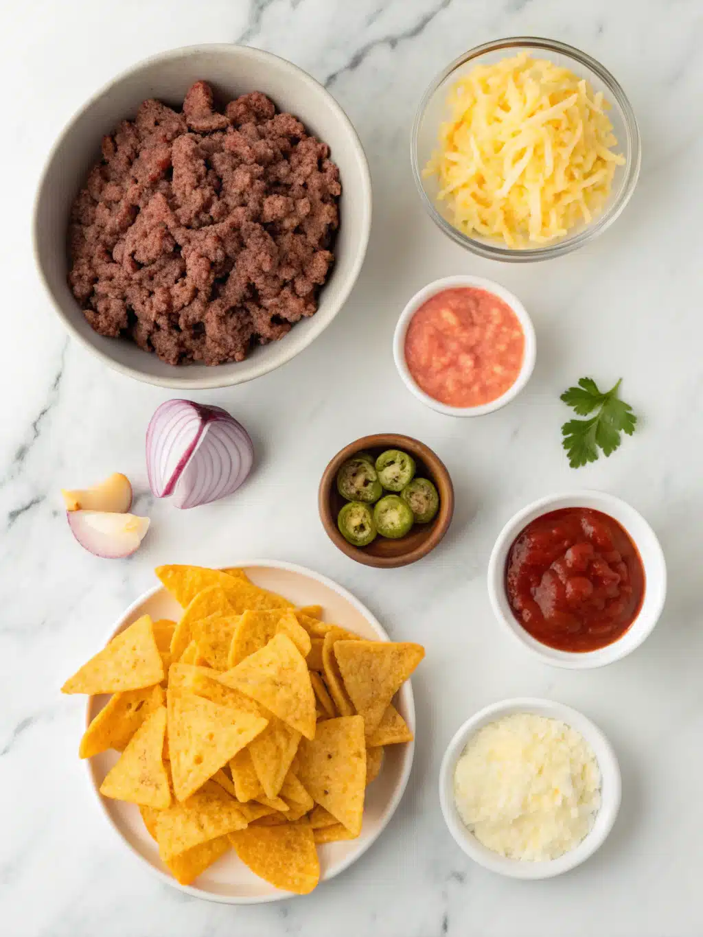 Ground Beef Nacho Skillet 2 ground beef nacho skillet ingredients