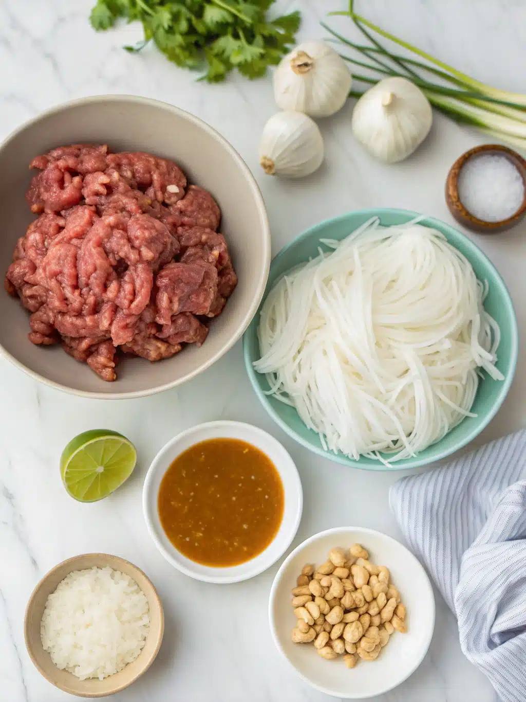 Ground Beef Peanut Noodle Bowl 2 ground beef peanut noodle bowl ingredients