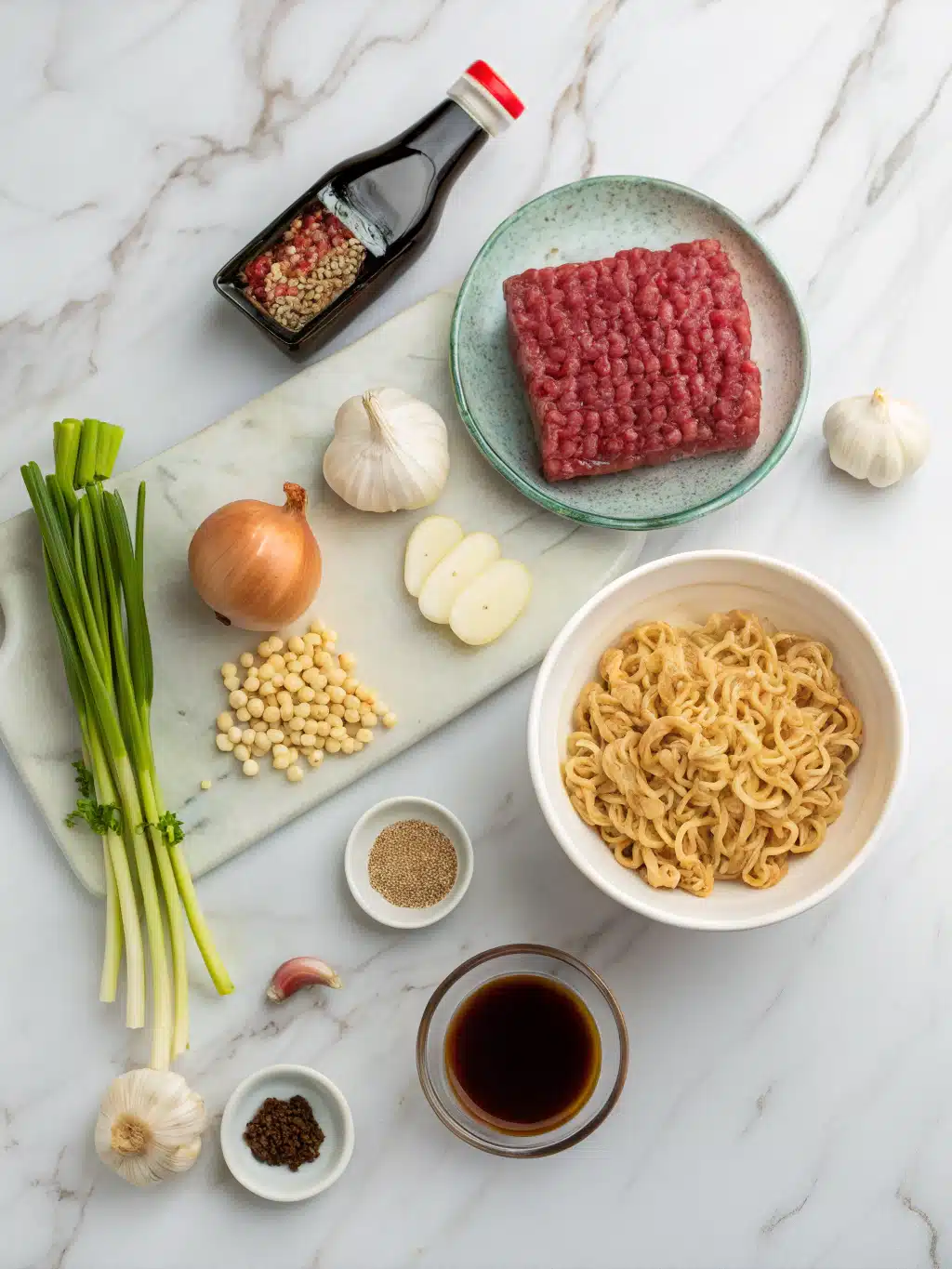 Ground Beef Ramen Stir Fry 2 ground beef ramen stir fry ingredients