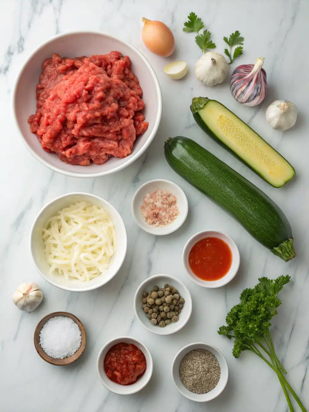 Ground Beef Stuffed Zucchini Boats 2 ground beef stuffed zucchini boats ingredients