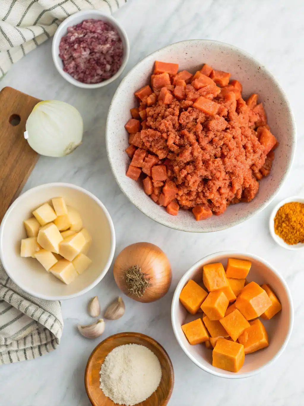 Ground Beef Sweet Potato Bake 2 ground beef sweet potato bake ingredients