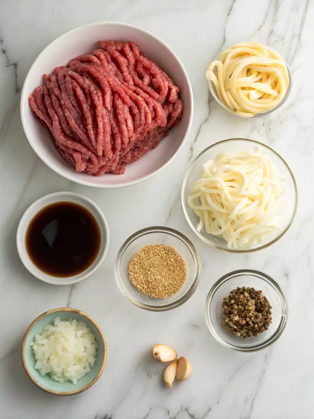 Ground Beef Teriyaki Udon Stir Fry 2 ground beef teriyaki udon stir fry ingredients
