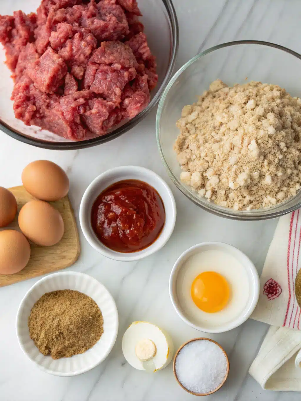 Old-Style Meatloaf with Brown Sugar Glaze 2 old style meatloaf with brown sugar glaze ingredients