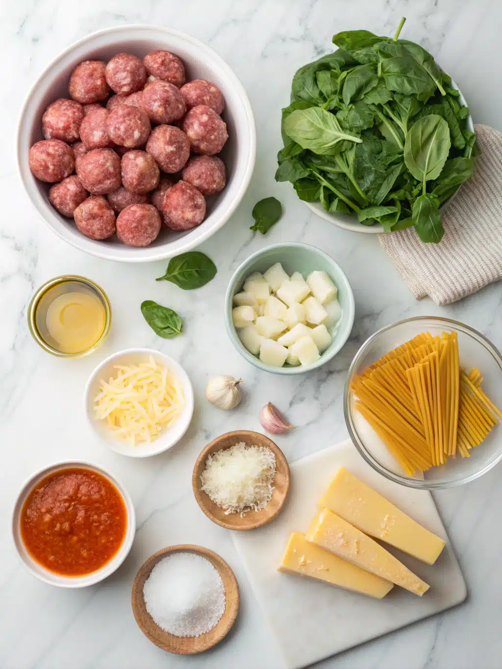 One-Pot Italian Wedding Lasagna Soup 2 one pot italian wedding lasagna soup ingredients 1