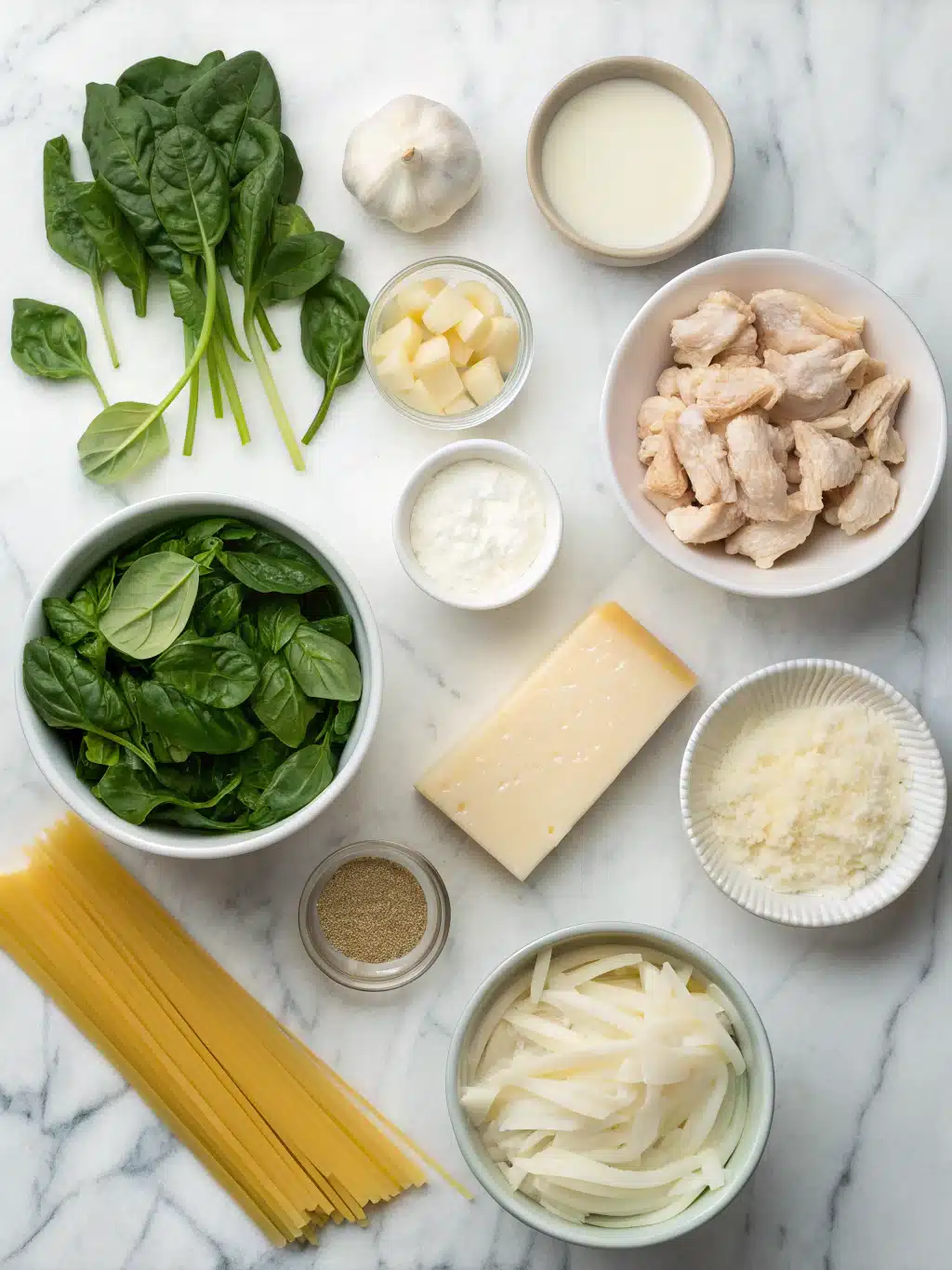 One-Pot White Cream Lasagna Soup 2 one pot white cream lasagna soup ingredients 1