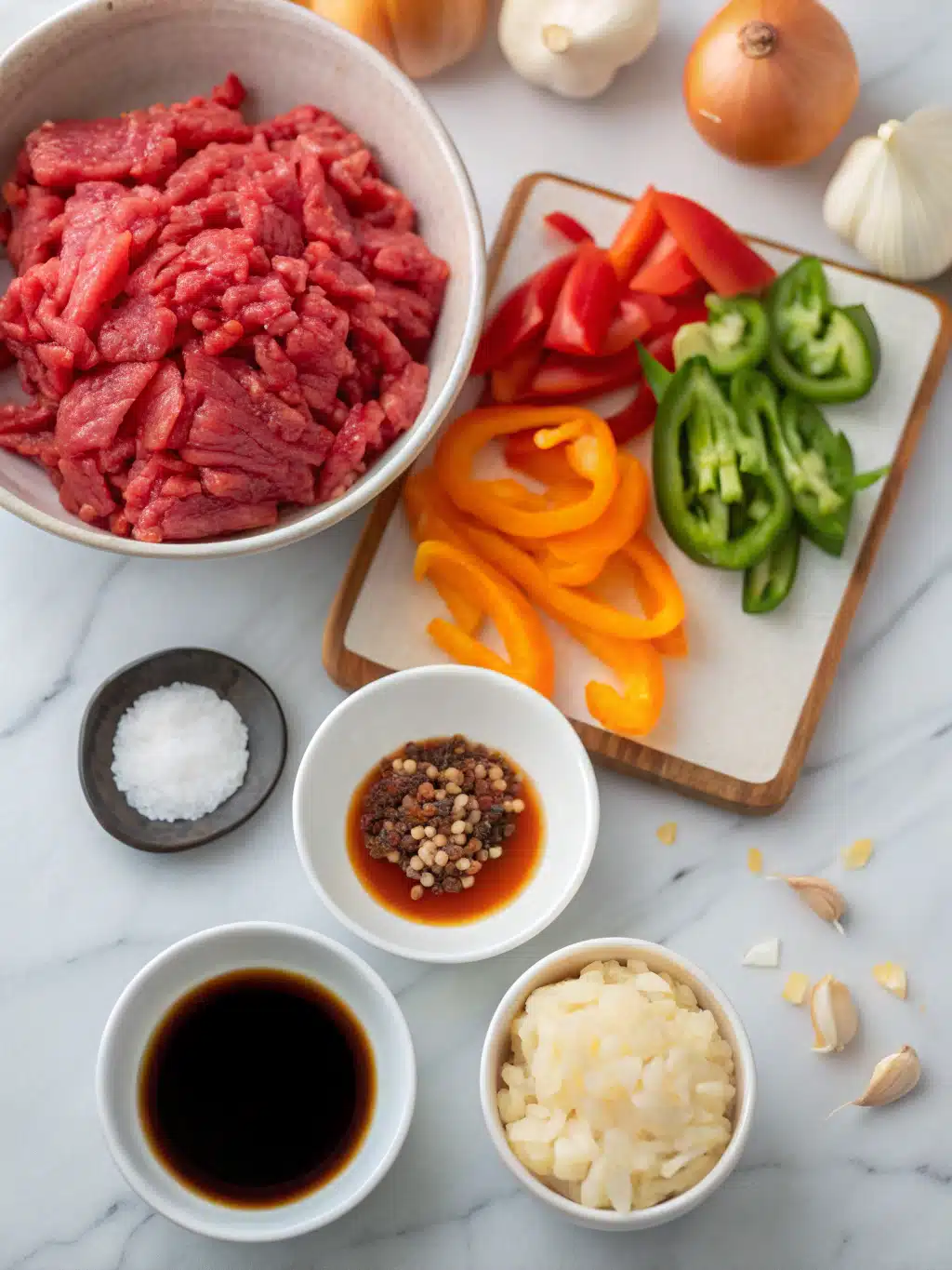 Sweet Chili Ground Beef Stir Fry 2 sweet chili ground beef stir fry ingredients