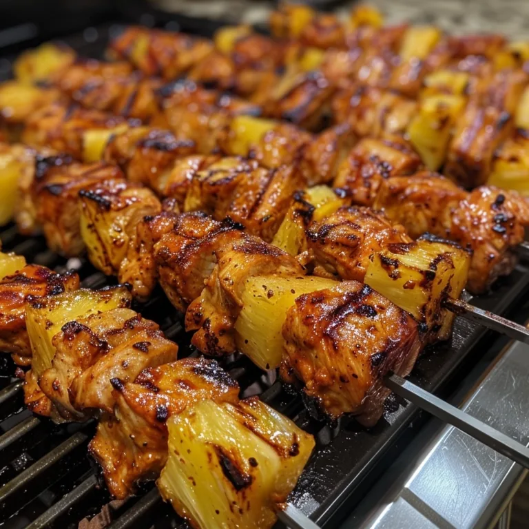 Pineapple Chicken Kabobs: A Sweet and Savory Delight