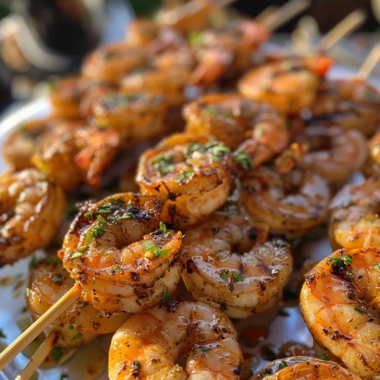 Grilled Shrimp Skewers: Perfectly Charred with Flavor