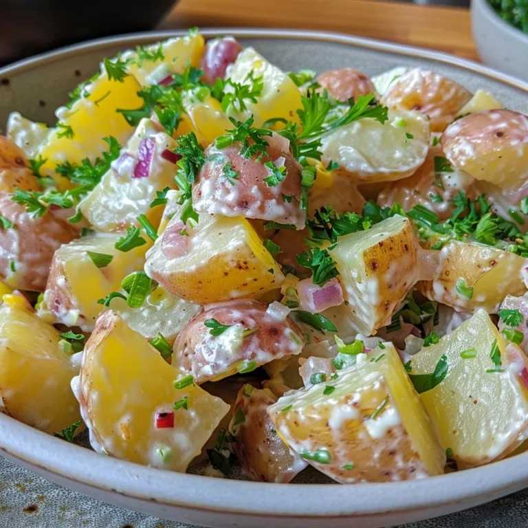 German Potato Salad with Smoky Turkey Twist