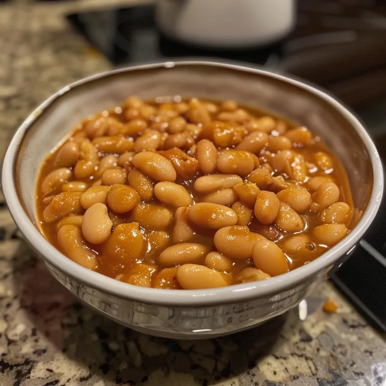 Baked Beans with Smoky Barbecue Glaze