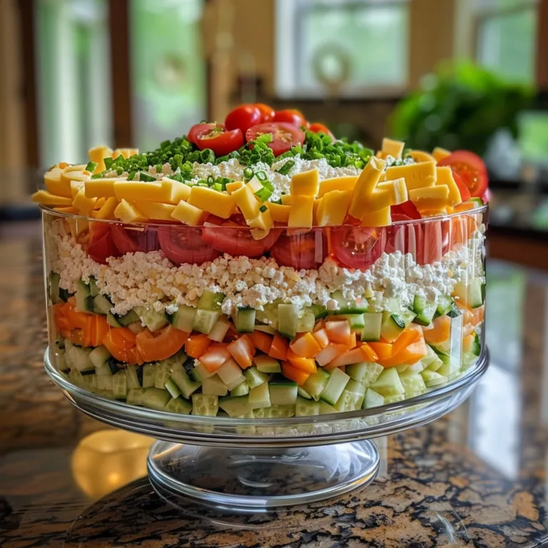 Seven Layer Salad Recipe for Crunchy Freshness