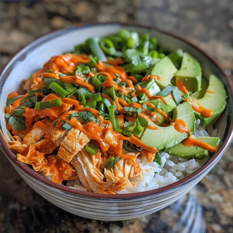 High Protein Buffalo Chicken Rice Bowls