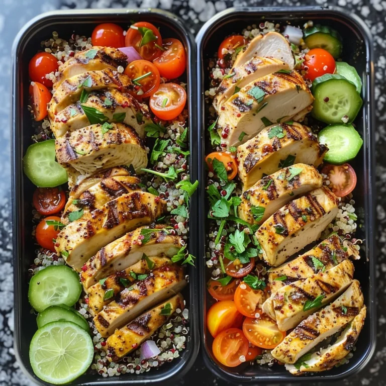 Greek Chicken Quinoa Meal Prep Bowls