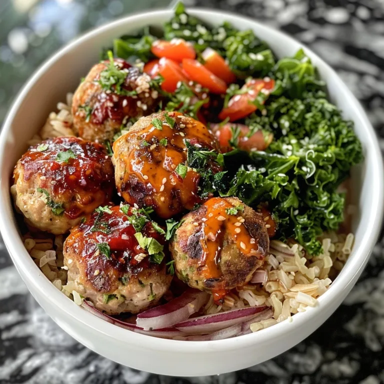 Turkey Meatball Protein Bowls for Healthy Meal Prep