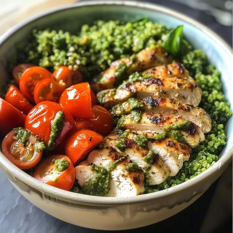Chicken Pesto Quinoa Bowls for Nutritious Weekday Meals