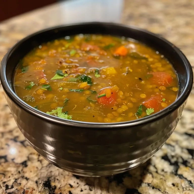 High Protein Lentil Soup Recipe for Sustained Energy