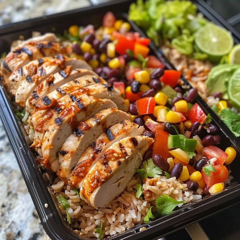 Chicken Burrito Bowl Meal Prep for Success