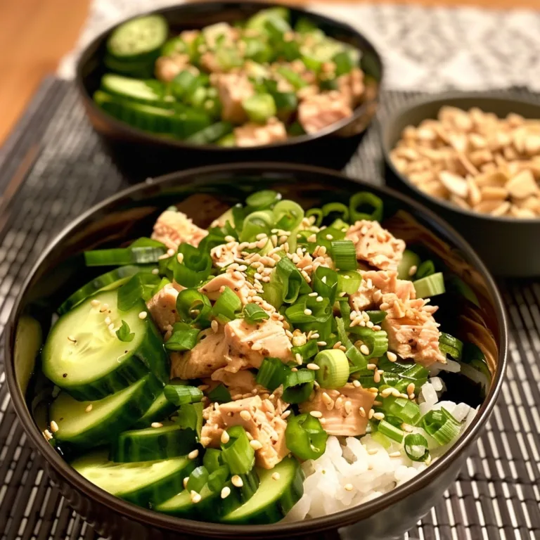 High Protein Tuna Cucumber Bowls for Simple Meal Prep