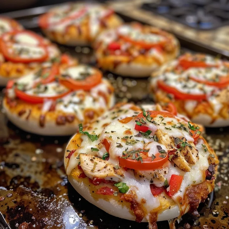 Mini chicken pizza bagels for quick snack cravings