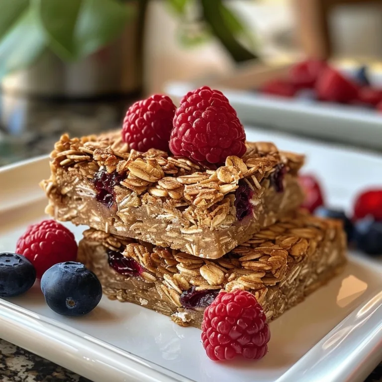 Baked Oatmeal Breakfast Squares for Busy Mornings