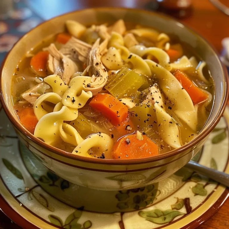Turkey Noodle Soup for a Comforting Homemade Meal