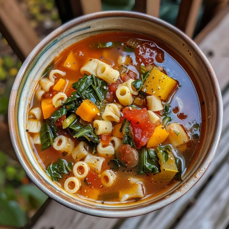 Autumn Minestrone Soup for Cozy Seasonal Dinners