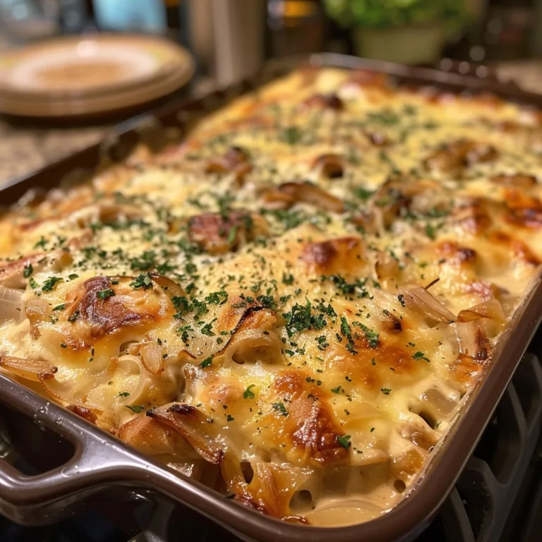 French Onion Chicken Casserole for Weeknight Dinners