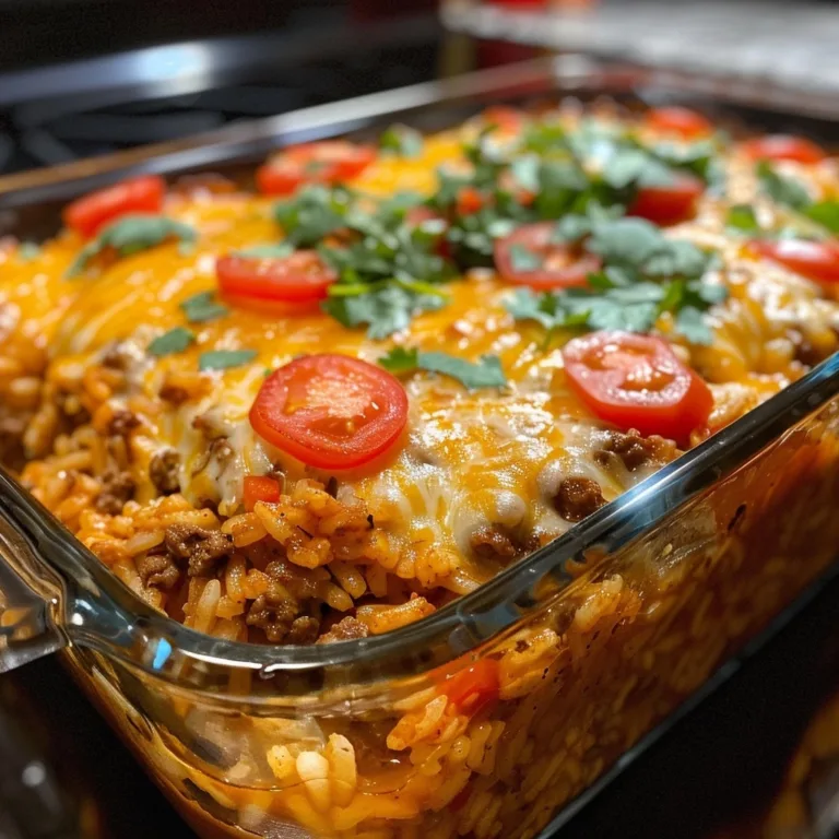 Beef Enchilada Rice Casserole: A Simple One-Pan Meal