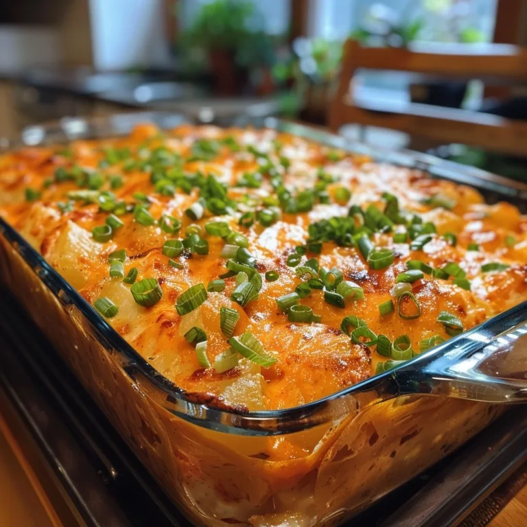 Buffalo Chicken Potato Casserole Recipe