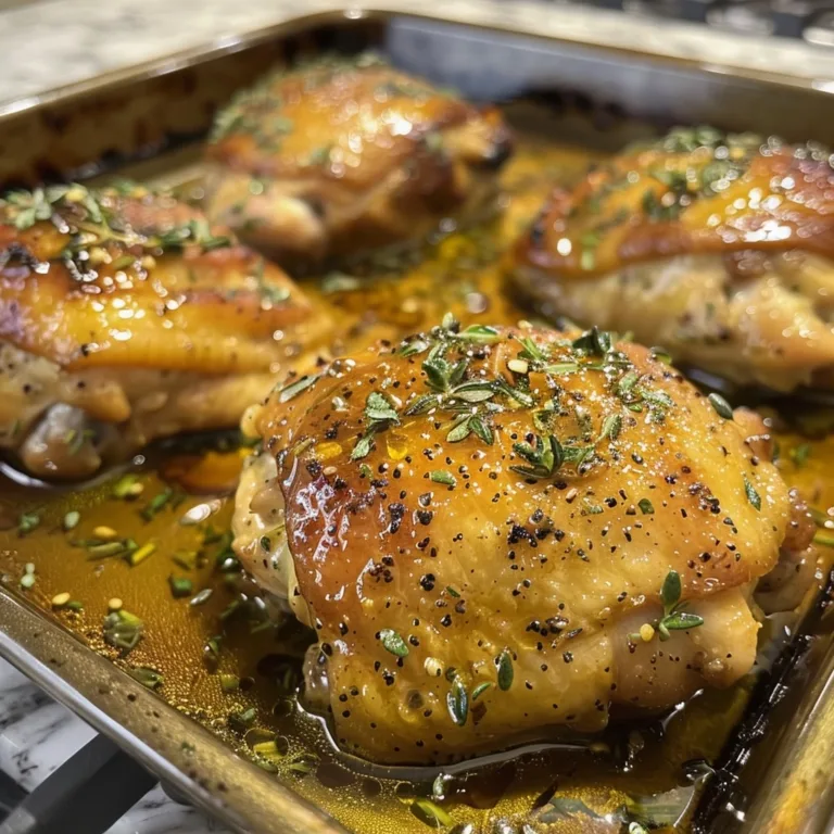 Sheet Pan Honey Mustard Chicken Thighs Recipe